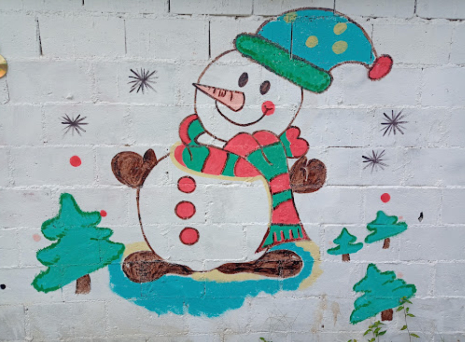 눈사람 벽화