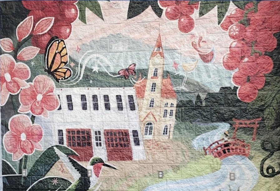 꽃과 교회 벽화