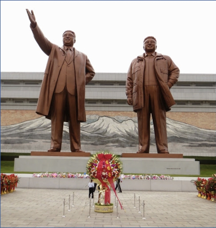 김일성 김정일 동상