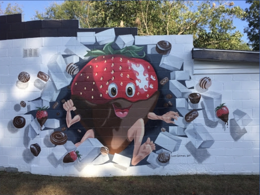 초콜릿 묻은 딸기