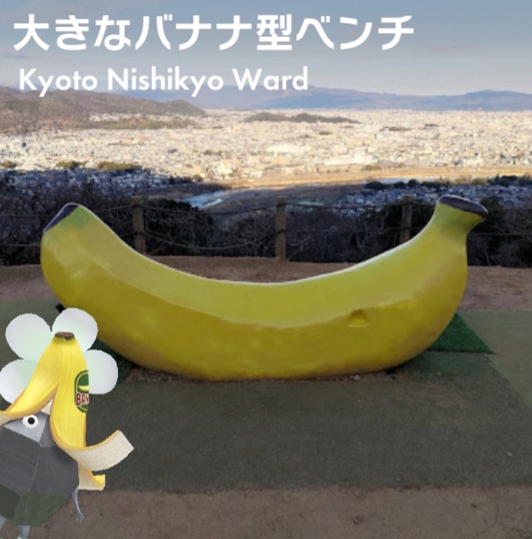 커다란 바나나 벤치