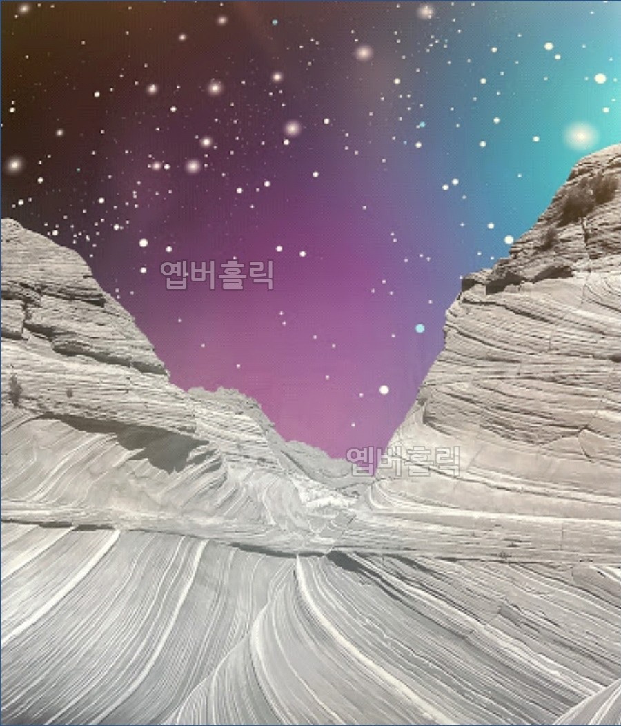 몽환적인 우주 벽화