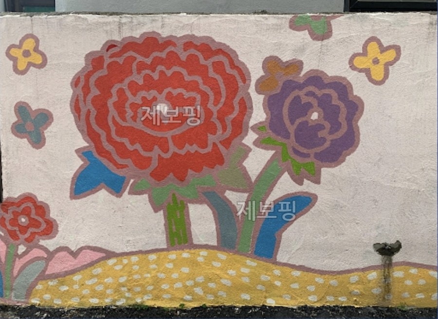 장미 벽화