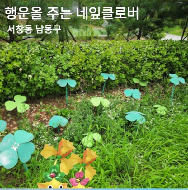 행운을 주는 네잎클로버