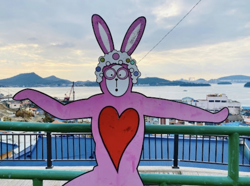분홍 토끼