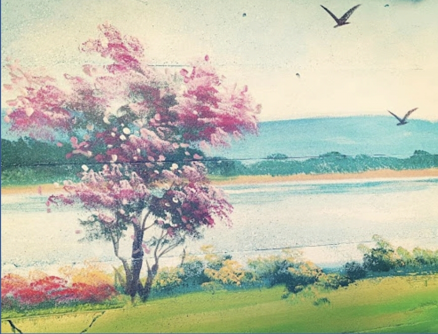 벚꽃과 새